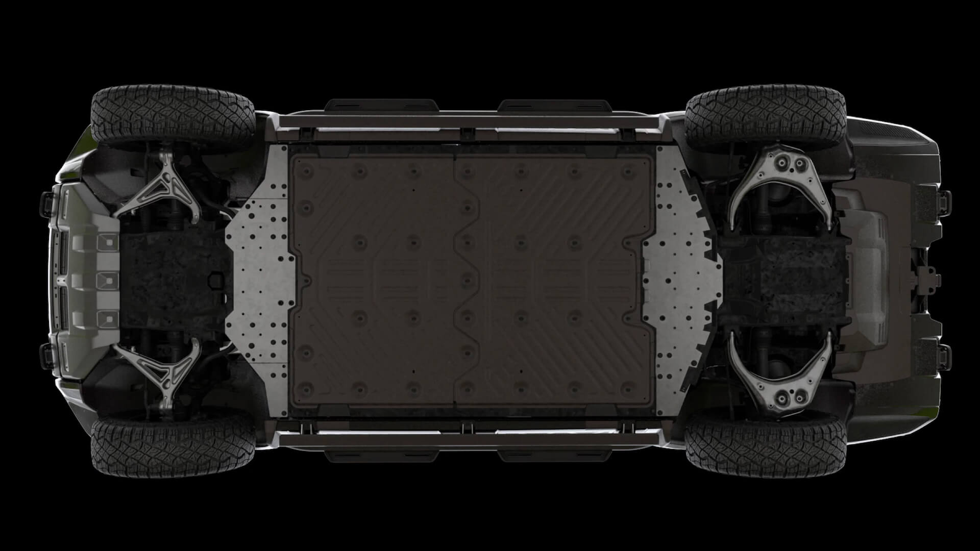 FULL UNDERBODY ARMOR: BUILT FOR THE TOUGHEST TERRAIN FULL UNDERBODY ARMOR: BUILT FOR THE TOUGHEST TERRAIN